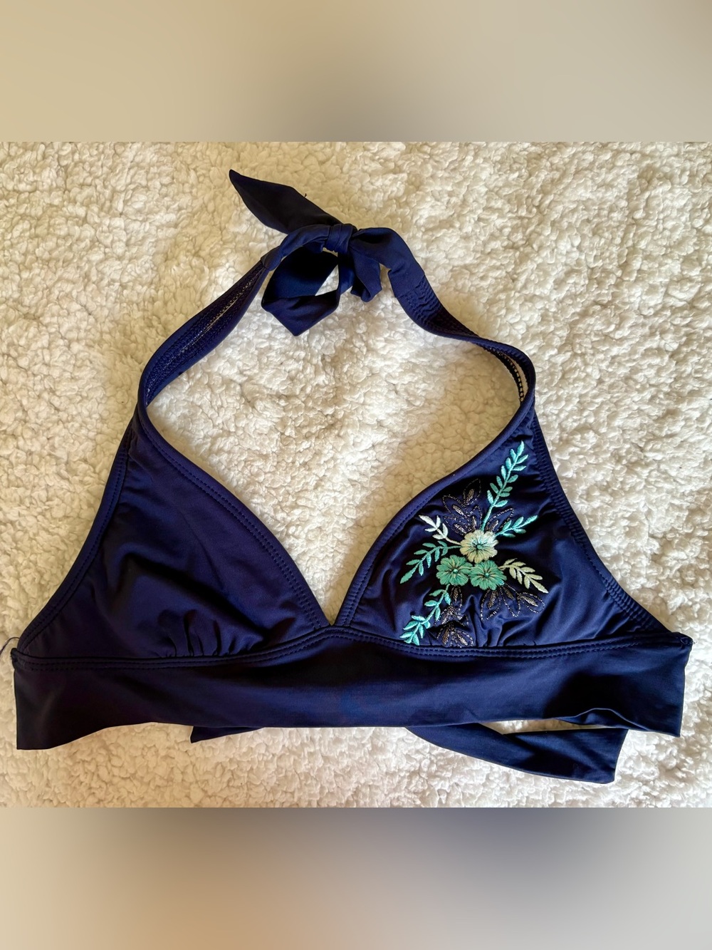 Lilu Navy Bikini Top, small